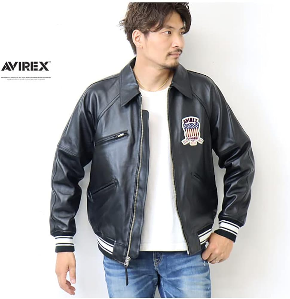 Amazon | [アヴィレックス] バーシティー シグネチャー レザー